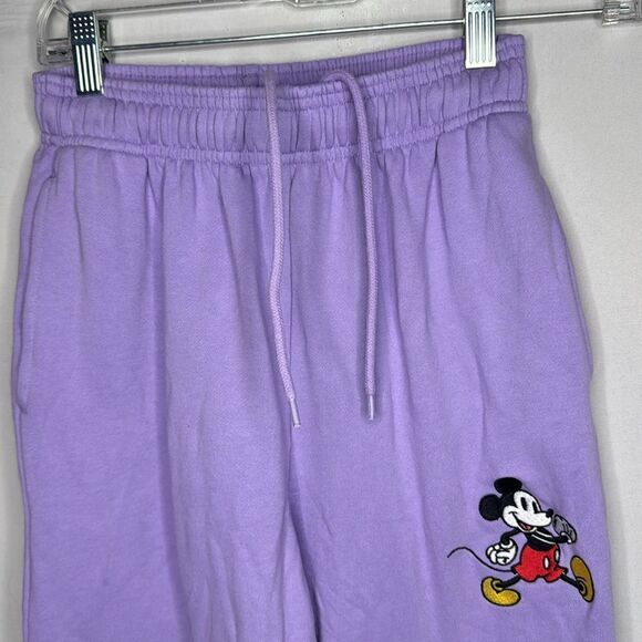 Disney Mickey Embroidered Purple Joggers. Size XS. - Picture 2 of 8